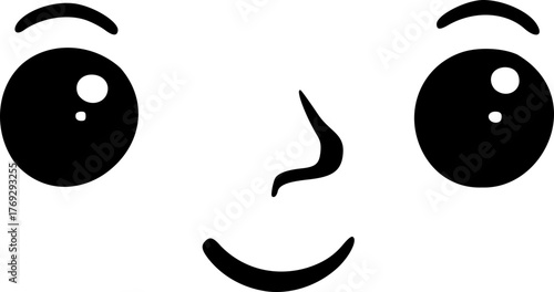 Creative design of happy face