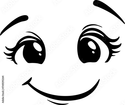 Creative design of happy face