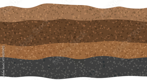 A Visual Stratification: Cross-Sectional Layers Revealing the Earth's Distinct Compositions