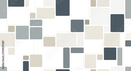 Subtle palette of rectangular shapes arranged with a contemporary aesthetic offering a peaceful