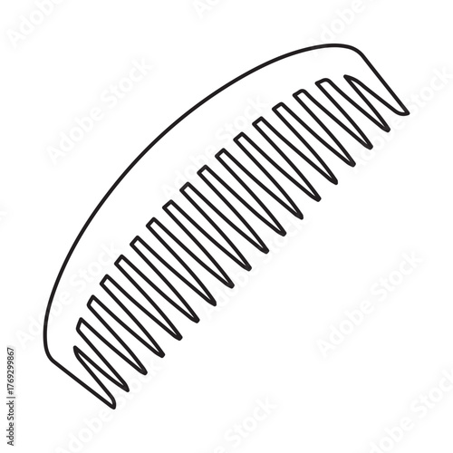 Hair comb outline