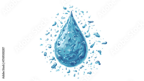 Water Droplet Nature Icon