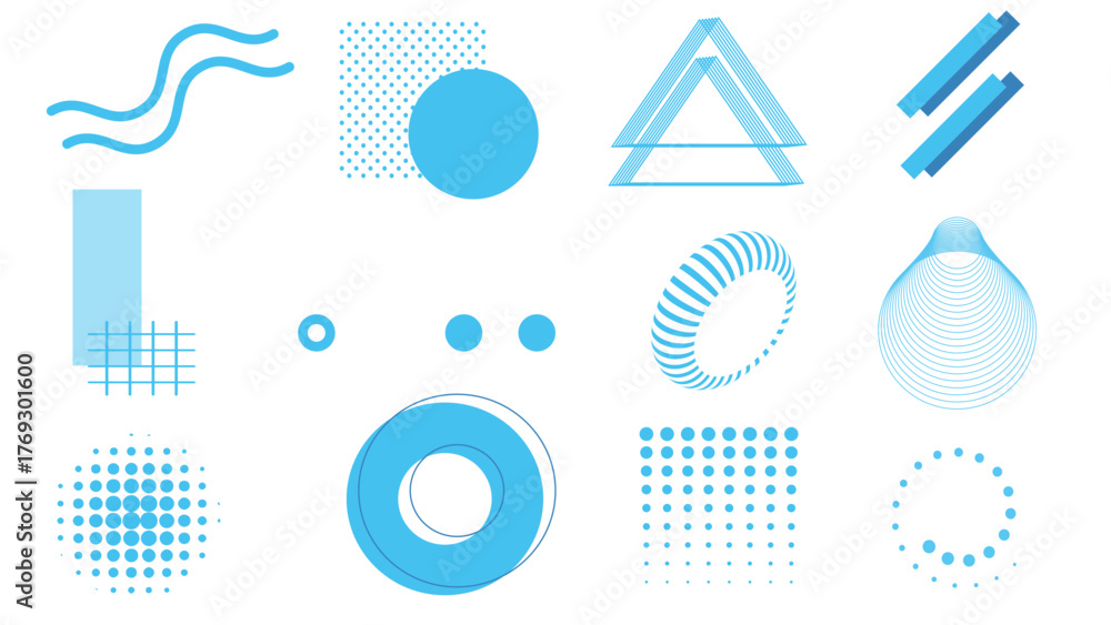Obraz premium geometric elements set, background design