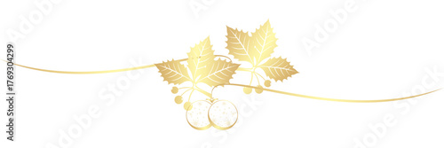 line art berry silhouette christmas berry leaves