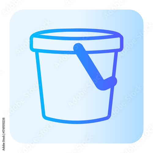 water bucket gradient icon
