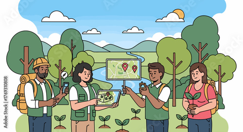 Sustainable Forestry Practices With A Team Utilizing Mapping Technology