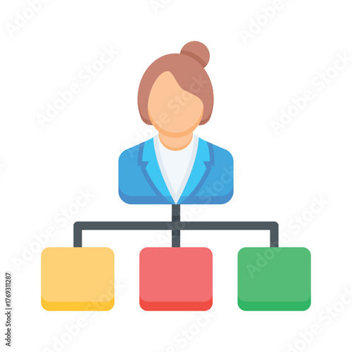 Network of people with connections, symbolizing team networking