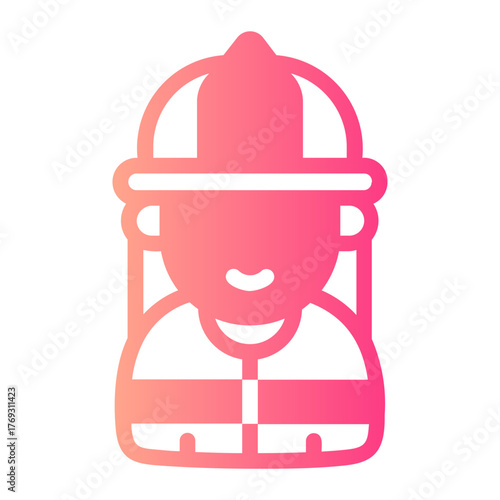 firefighter gradient icon