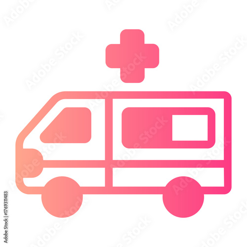 ambulance gradient icon