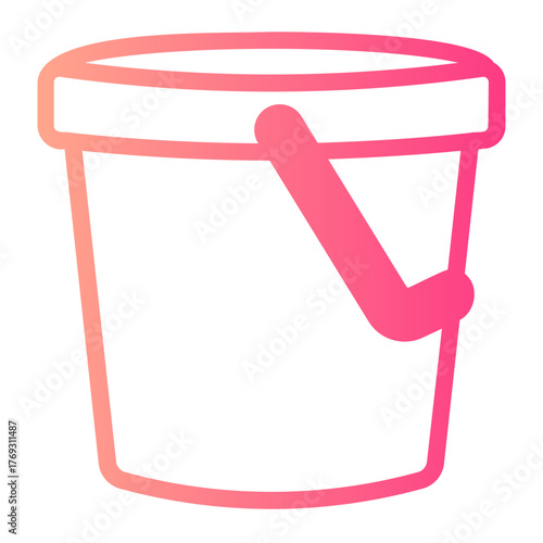 water bucket gradient icon