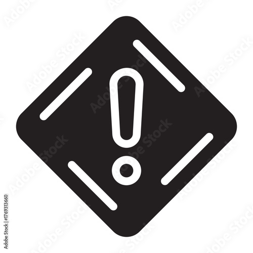 caution glyph icon