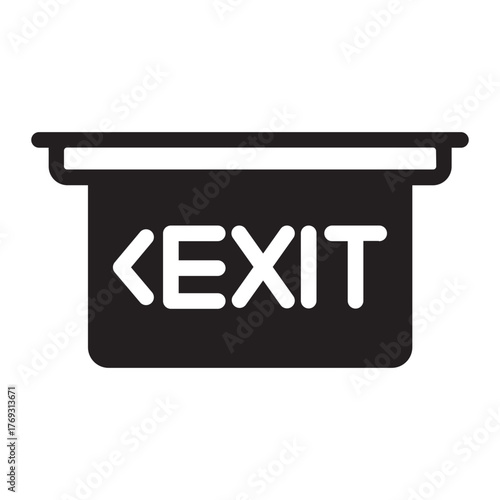 exit glyph icon