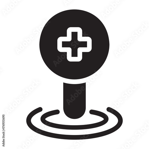 location pin glyph icon