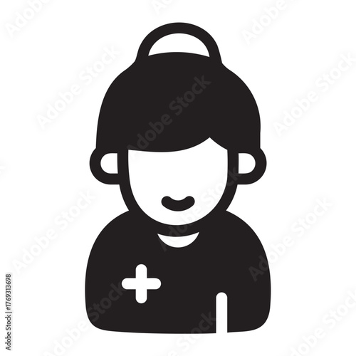 nurse glyph icon