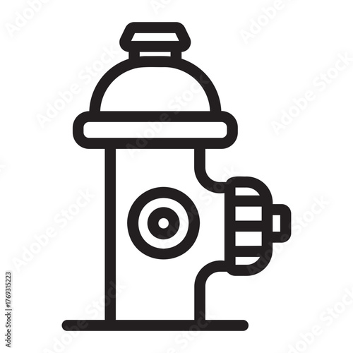 hydrant line icon