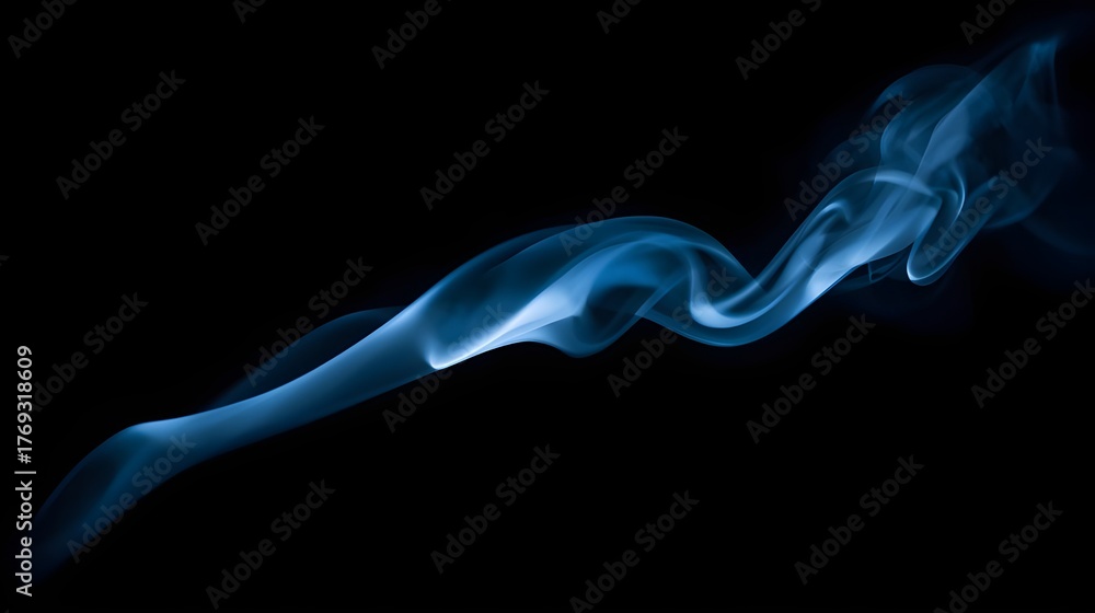 Fototapeta premium single wave line smoke background
