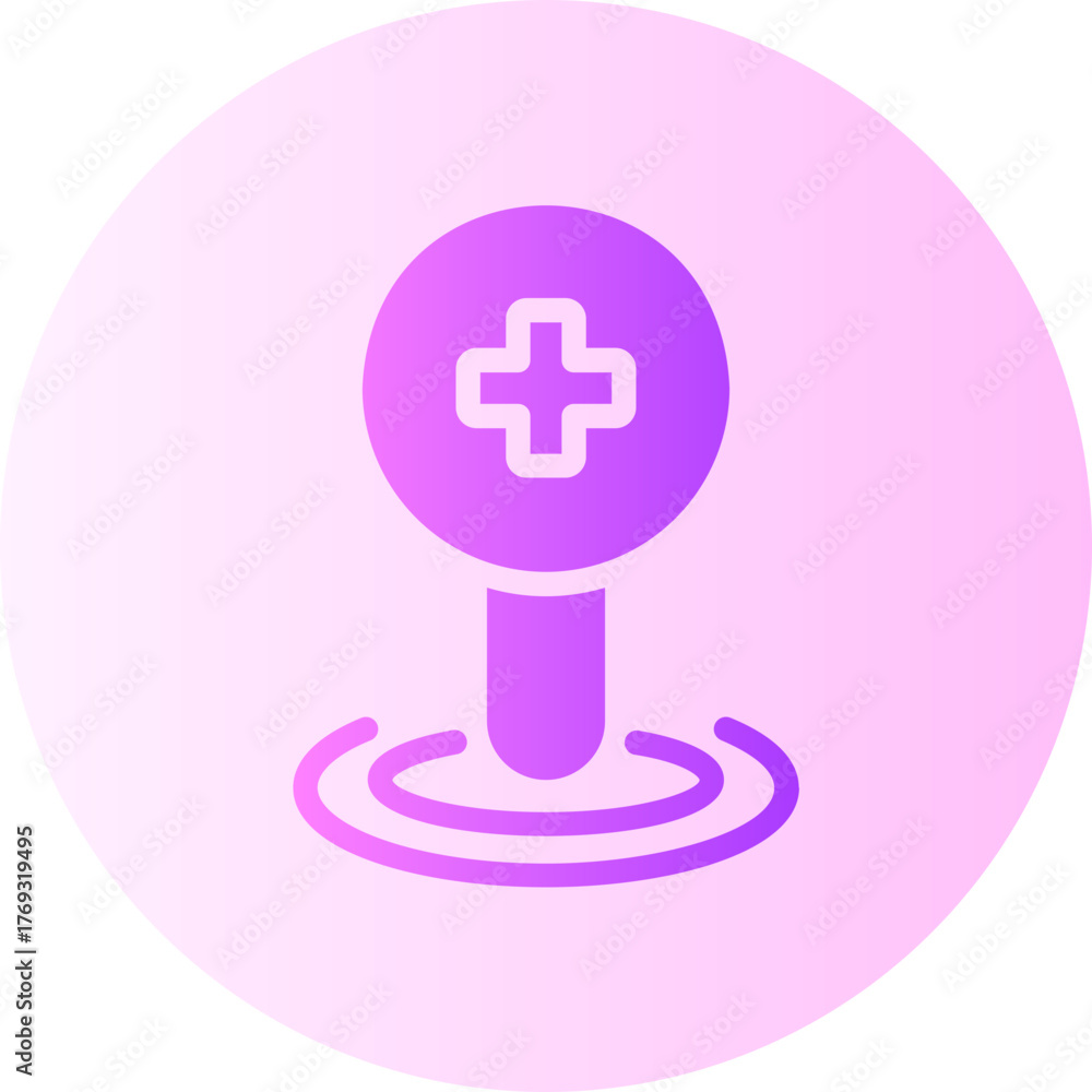 Obraz premium location pin gradient icon