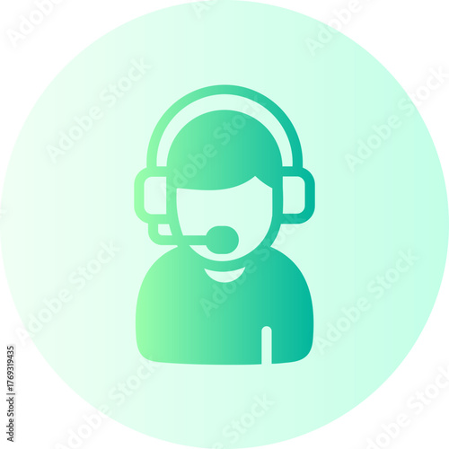 customer service gradient icon