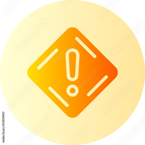 caution gradient icon