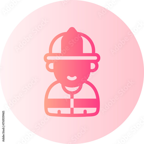 firefighter gradient icon