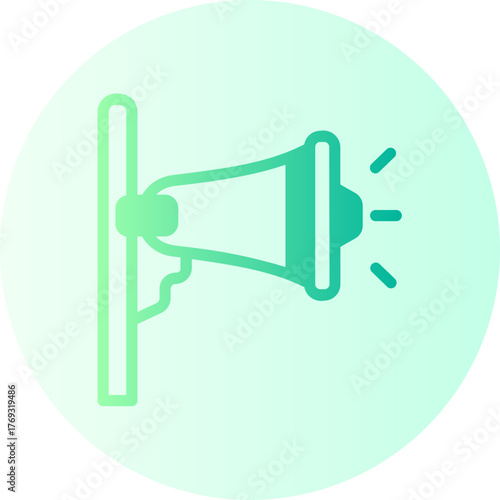 loudspeaker gradient icon