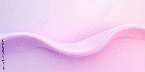 Abstract flowing wave of soft pastel pink and purple colors creating a smooth and elegant background texture