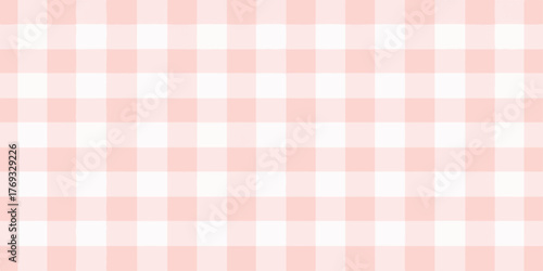 Soft pastel pink and white plaid pattern with a gentle blurred effect creating a cozy and sweet background