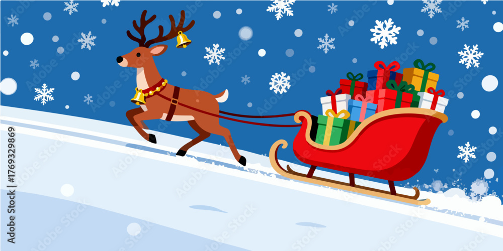 Fototapeta premium Christmas Festival Background Image