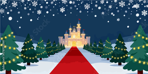 Christmas Festival Background Image