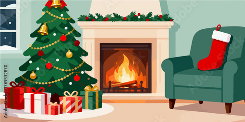Christmas Festival Background Image