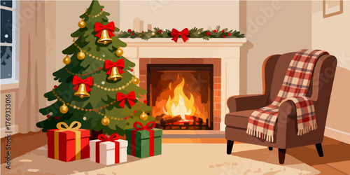 Christmas Festival Background Image
