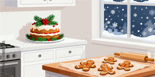 Christmas Festival Background Image