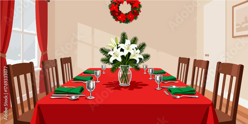 Christmas Festival Background Image