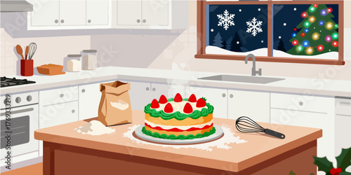 Christmas Festival Background Image