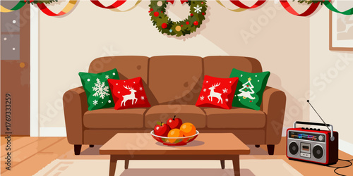Christmas Festival Background Image