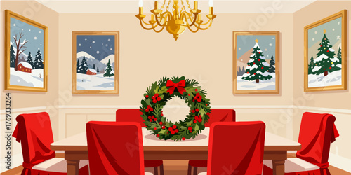 Christmas Festival Background Image