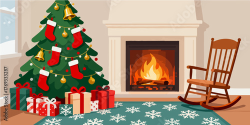 Christmas Festival Background Image