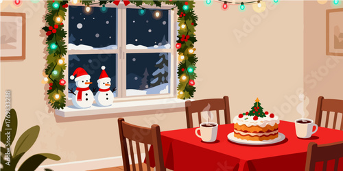 Christmas Festival Background Image