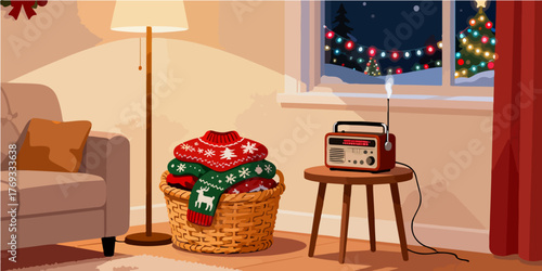 Christmas Festival Background Image