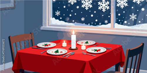 Christmas Festival Background Image