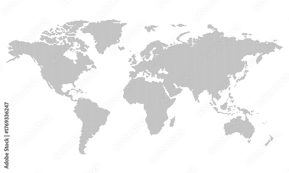 Obraz premium Vektor - Weltkarte