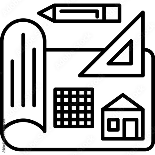 Blueprint Paper Icon