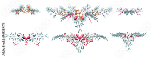 Set of Christmas decorative frames