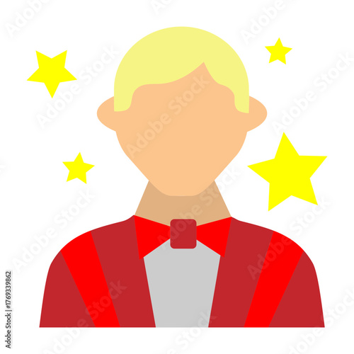 Showman Vector Flat Icon Design
