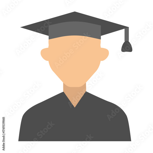 Scholar Vector Flat Icon Design