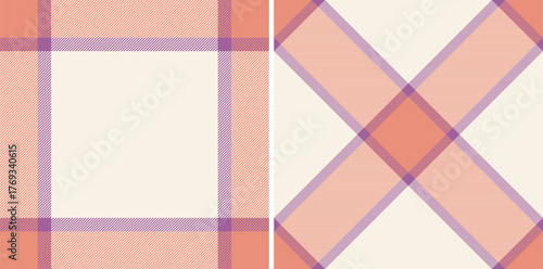 Texture tartan check of vector pattern seamless with a plaid textile fabric background. Set in wedding colors for latest fashion trends.