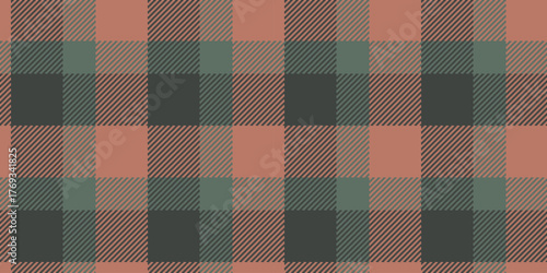 Mockup plaid background vector, famous textile fabric seamless. Worldwide check pattern texture tartan in red and grey colors.