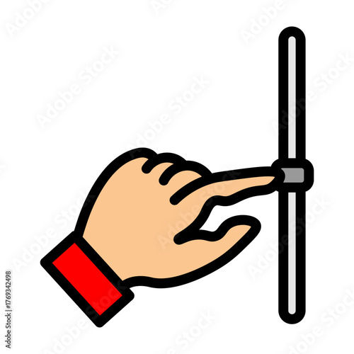Scroll Gesture Vector Filled Icon Design