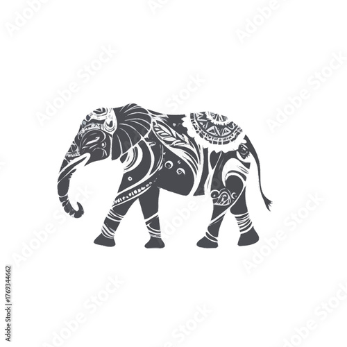 elephant tribal vector illustration