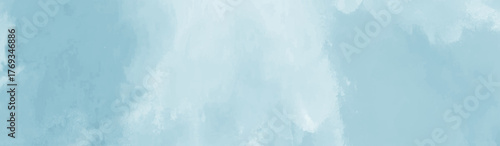 Bright painted sky blue watercolor background. Watercolor sky background pastel blue clouds. beautiful blue and white texture background.  Soft subtle gradient, soft focus , sky, gradient.  